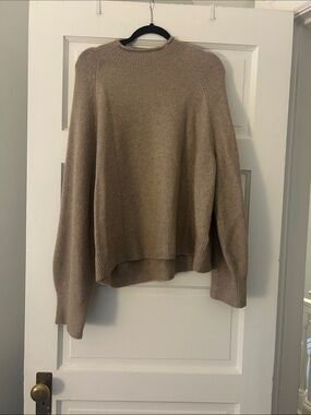J. Crew Taupe Crewneck Sweater